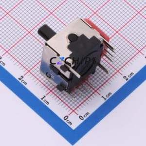 YG16-FL7.8-B10Ka(80)-R Joystick / Navigation Switch Through hole Component (THT)-10P,20.3x19.8mm Switch - Product Image 2