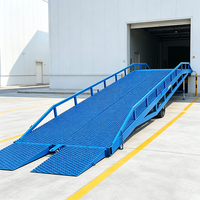 Rampe de quai mobile hydraulique 6T 10T pour conteneurs, plateforme de chargement et de déchargement pour chariots élévateurs, pont d'accès mobile pour entrepôt