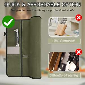 Free sample Multi-Chef Tool Storing <b>Zipper</b> Pouch Bag with Superior <b>Heavy</b> <b>Duty</b> Chef Knife Tool Bag - Product Image 6