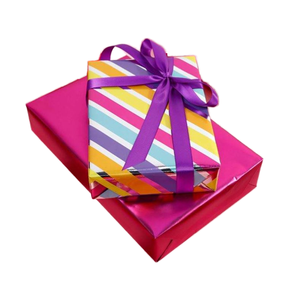 ม้วนกระดาษห่อเงาโลหะเคลือบดอกไม้แบบใช้แล้วทิ้ง - Product Image 1