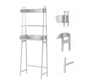 Nouveau produit : Étagère de douche, organisateur de salle de bain, étagère industrielle pour la maison et le bureau, étagères de rangement en <span class=keywords><strong>bambou</strong></span> pour salle de bain - Product Image 1