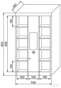 Casillero de Carga para Teléfonos Inteligentes para Centros Comerciales, Aeropuertos y Estaciones con Gestión <span class=keywords><strong>en</strong></span> <span class=keywords><strong>Tiempo</strong></span> <span class=keywords><strong>Real</strong></span> y Acceso Fácil para el Usuario - Product Image 4