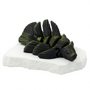 Ornement de bureau Poisson Rouge imprimé en 3D 2026, Jouet animal imprimé en 3D, Cadeaux de Noël imprimés pour salon, maison, bureau - Product Image 3