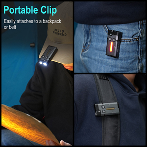 Nueva aleación de aluminio de alta calidad IP66 impermeable al aire libre mochila tapa Clip emergencia pequeña portátil RGB <span class=keywords><strong>linterna</strong></span> con imán - Product Image 3