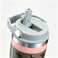 Gobelet isotherme en acier inoxydable 304 avec poignée, bouteille d'eau thermique sous vide de 30 oz, tasse à café réutilisable pour les voyages, cadeaux d'affaires