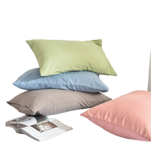 Grosir 100% sarung bantal katun dapat disesuaikan desain persegi panjang Modern diskon besar-besaran warna polos untuk penggunaan rumah teknik tenun - Product Image 1