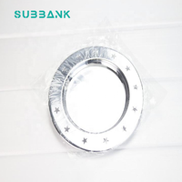 Assiettes à dîner personnalisées en alliage d'aluminium Subbank, transfert thermique par sublimation, durables, 6 pouces, logo imprimable, photo promotionnelle