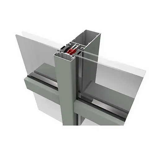 SHENGXIN anti UV facciate profili in alluminio, parete divisoria in alluminio estrusione di profili del telaio, per fuori il portello di costruzione