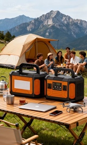 Générateur solaire portable 500W avec <span class=keywords><strong>batterie</strong></span> LiFePO4, onduleur à onde sinusoïdale pure, contrôleur MPPT et <span class=keywords><strong>batterie</strong></span> <span class=keywords><strong>externe</strong></span> pour situations d'urgence - Product Image 3