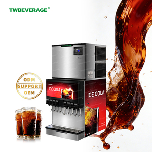 เครื่องจ่ายโซดาสแตนเลส TWBEVERAGE พร้อมเครื่องทำน้ำแข็งในตัวสำหรับร้านกาแฟ - Product Image 2