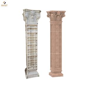 Nhà nhựa vật liệu xây dựng cổ điển bên ngoài xi măng bài khuôn xi măng Roman cột trang trí cột bê tông khuôn mẫu để bán - Product Image 3