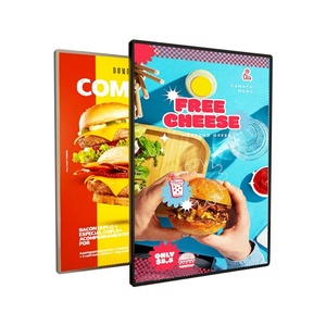 Promotion Advertising Aluminum Led Light <b>Box</b> Poster Frame A1/A2/<b>A3</b>/A4 Size Restaurant Tempered Glass Light <b>Box</b> - Product Image 1