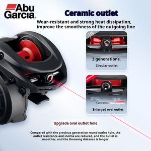 Abu Garcia B5 MAX SX Metal fibra de carbono Baitcasting carrete 4 + 1BB alta velocidad 8kg arrastre máximo para pesca en el <span class=keywords><strong>mar</strong></span> y el río - Product Image 6