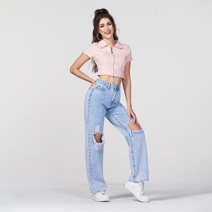 Chor De <span class=keywords><strong>Jeans</strong></span> Cintura Alta Para Mujer <span class=keywords><strong>Rotos</strong></span> Pantalones Para Mujer En <span class=keywords><strong>Jeans</strong></span> - Product Image 4