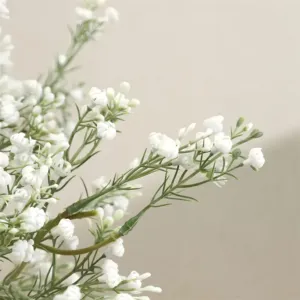 Flores Artificiales para Decoración de Bodas y Hogar, para Arreglos Florales, Ramo de Gypsophila Blanca con Tacto Real - Product Image 5