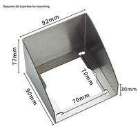 Caja Impermeable para Carga de Vehículos Eléctricos en Exteriores, Panel de Acero Inoxidable con 86 Interruptores y Enchufes, Base Universal de Montaje en Superficie