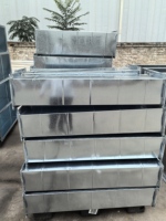 Jun Rui Xiang Conduit de ventilation en tôle galvanisée, à bride en fer cornière, pour tuyaux carrés et rectangulaires, pour climatiseur, en tôle étamée, pour fumée
