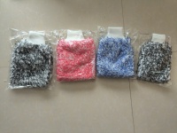 Gants de nettoyage en peluche absorbants en peluche en microfibre douce tissée à séchage rapide pour usage domestique
