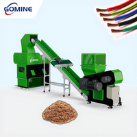 Granulateur de câbles en cuivre, équipement de récupération, broyeur compact à un seul arbre, convoyeur, machine de granulation de fils de cuivre