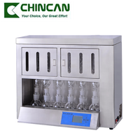 CHINCAN BSXT-06 Appareil d'extraction Soxhlet de laboratoire en promotion, 6 échantillons, capacité 150 ml, précision 1 %, analyseur de graisse à test automatique