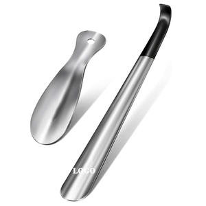 Corne à chaussures en métal de qualité supérieure en acier inoxydable 16.5 "longue poignée 7.5" voyage Portable bottes corne pour hommes femmes personnes âgées enfants - Product Image 1