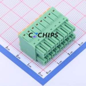 KF2EDGKNH-3.81-2*8P Plug-in Terminal Block P=3.81mm Connector ( Connector Type: Plug )( Construction: 2x8P )( Pitch: 3.81mm ) - Product Image 2