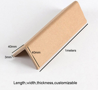 SHITENG HJ008 40x40x3mm 1000mm Protège-coins en papier kraft en forme de L, épaissis et renforcés, pour bordures, anti-collision