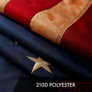 DB 2 Pack Betsy Ross Bandera histórica teñida de té 1x1,5 pies Bordado 420D Poliéster Técnicas de impresión digital Banderín 3x5ft - Product Image 4