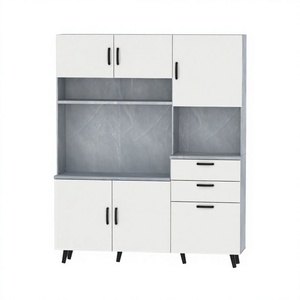 Furnizone Modern 2149 <b>Kitchen</b> Storage Cabinet Hutch Large Easy Clean Pantry <b>Sideboard</b> Buffet Oven - Product Image 1