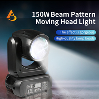 Mini 150W Beam Pattern Moving Head Light DMX512 Leichtgewichtiger Spot Gobo Bühnenbeleuchtung für DJ Disco Home Party Club Show
