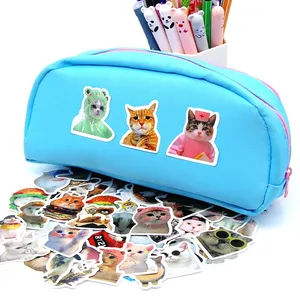 10/50/100 Uds. Pegatinas divertidas de gatos, calcomanías bonitas de dibujos animados, juguete, papelería, guitarra, teléfono, bicicleta, portátil, equipaje, coche, grafiti, pegatinas para niños - Product Image 4