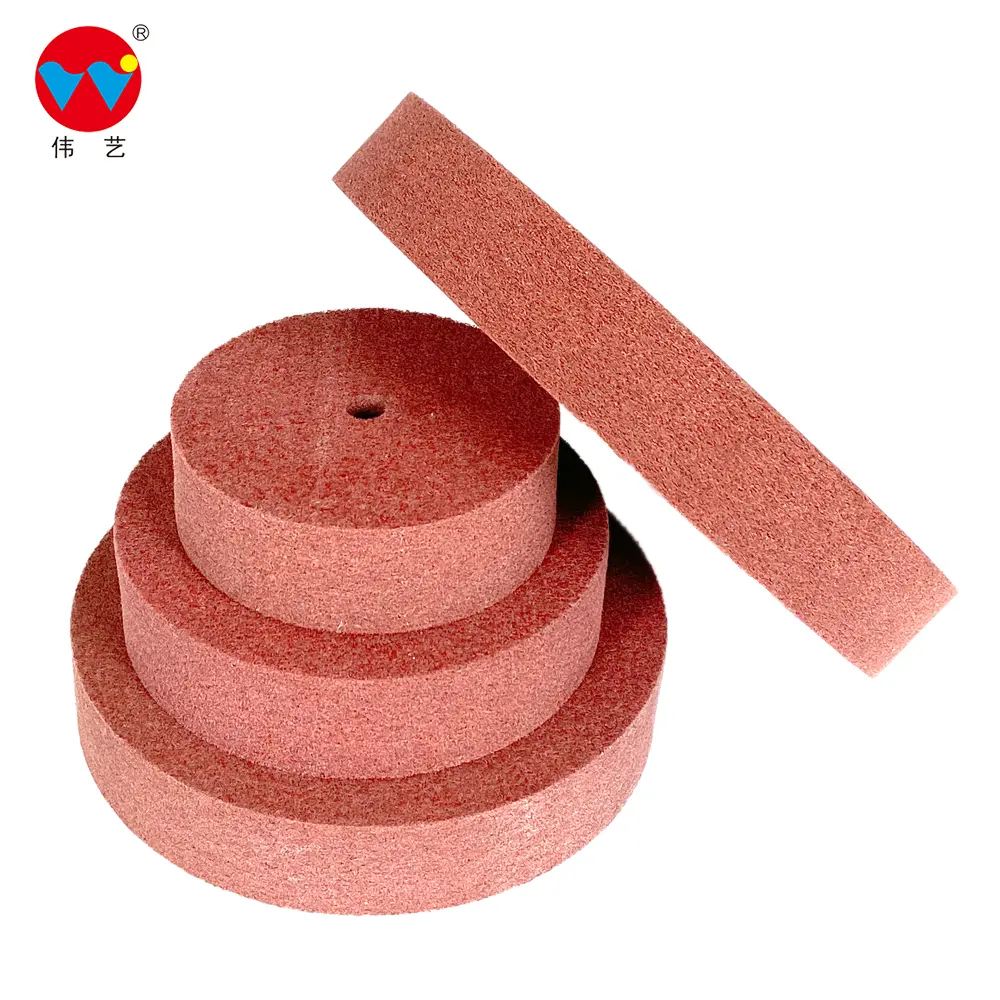 चीन सबसे अच्छा गुणवत्ता Weiyi ब्रांड धातु Buffing abrasives गैर बुना चमकाने पहिया