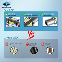 Sistema de iluminación automática 1200LM bombilla T20 3020 señales de giro Led 1156 1157 luz de freno S25 Canbus luces de coche T25 accesorios para vehículos