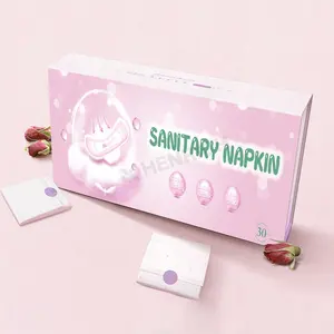 Henrich-<span class=keywords><strong>toallas</strong></span> <span class=keywords><strong>sanitarias</strong></span> ultradelgadas para mujer, compresas de algodón suave de 8 capas, compresas <span class=keywords><strong>sanitarias</strong></span> de anión para mujer - Product Image 4