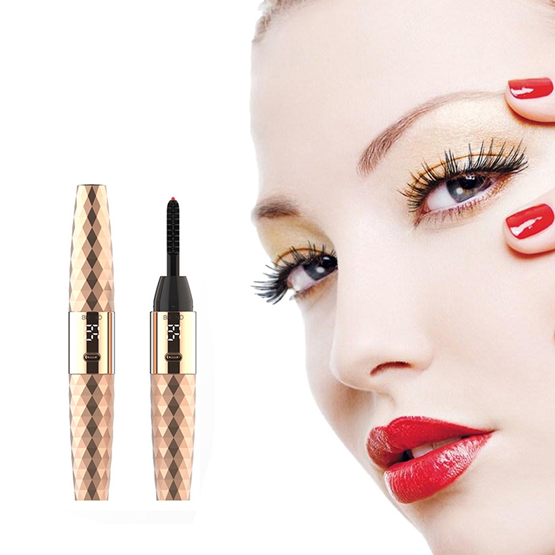 New diamond design mini eye lash curler quick heating portable heated eyelash curler