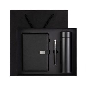 Ensemble cadeau d'entreprise personnalisé en cuir PU, carnet de notes, tasse thermos, coffret cadeau de luxe, journal A5, ensemble cadeau d'entreprise avec bouteille d'eau - Product Image 2