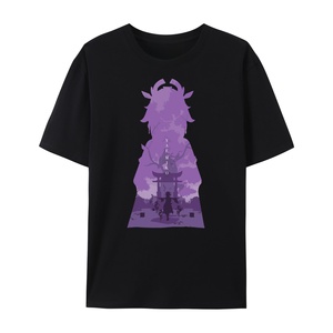 เสื้อยืดผู้ชายลายพิมพ์อิมแพค ชาโดว์ อาร์ต แขนสั้น ทรงปกติ คอกลม ผ้าเจอร์ซีย์ลำลอง ผ้าฝ้าย สีดำ - Product Image 5