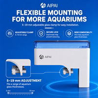 Alimentador Automático de Peces A+ con Abrazadera Ajustable, Temporizador Programable, Control por Aplicación Inteligente, Protección Contra la Humedad y Contra Atascos