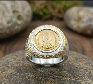 Designer Gold Plated Copper and Brass Men <b>Finger</b> <b>Ring</b> Fashion Jewelry with Classic Festive Style for Wedding Party Traditional - Product Image 3