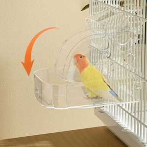 2025 nuovo modello multifunzione gabbia per pappagalli in plastica per fare il bagno che vive e alimenta l'applicabilità buona - Product Image 4