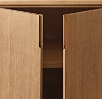 Meuble de salon moderne, console en bois, console multimédia avec tiroir de rangement, meuble TV, buffet à 4 portes