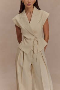 <span class=keywords><strong>Set</strong></span> di abbigliamento in <span class=keywords><strong>lino</strong></span> di cotone di alta qualità da <span class=keywords><strong>donna</strong></span> <span class=keywords><strong>Set</strong></span> di abiti in due pezzi abbinati gilet e pantaloni <span class=keywords><strong>Set</strong></span> formale 2 pezzi di marca personalizzati - Product Image 3