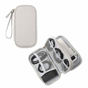 Étui de rangement portable personnalisé avec logo, étui rigide imperméable pour accessoires électroniques, pochette de rangement pour câbles numériques USB - Product Image 4