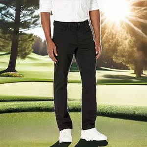 Pantalones de Lona Casuales para Hombre de Alta Calidad, Cintura Media, Corte Regular, Ligeros, Transpirables, Cierre de Botón, Premium - Product Image 2