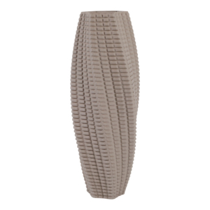 Vaso 3D alto con texture a griglia, vaso contemporaneo per fiori, per soggiorno, camera da letto, ufficio. - Product Image 5