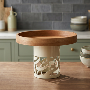 Bandeja de Servir Moderna de Madera Multifuncional, Organizador Decorativo con Borde Elevado para Mesa, Decoración para el Hogar, Mesa de Comedor, Mesa de Café, Desayuno - Product Image 2