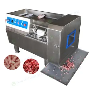 Commercial meat cube cutting machine chicken breast cutter fresh beef slicing machine