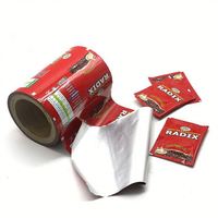 Emballage de film composite en rouleau brillant doux personnalisable pour les articles alimentaires en rouleau de papier d'aluminium de casse-croûte de chocolat de biscuit