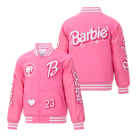 En stock Blouson universitaire brodé classique en cuir PU, style mode streetwear, thème Légende d'Atlanta, baseball vintage, inspiré du cinéma