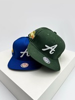 Casquette de baseball vintage bleu marine personnalisée, casquette snapback, gorras, patch brodé drapeau USA sur le côté, casquette sportive en coton, vente en gros